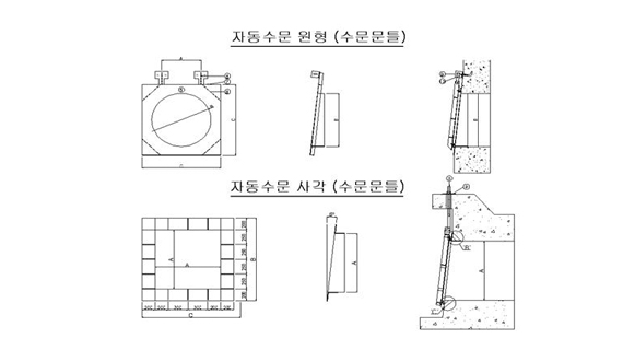 자동비문틀도면